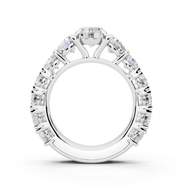 Round Lab-Grown Diamond Graduating Eternity Ring