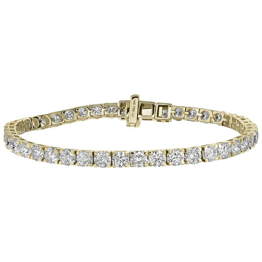 14KT GOLD LAB GROWN TENNIS BRACELET