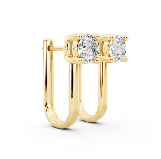 1 CTW Fashion Round Loop Earrings
