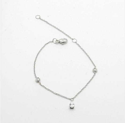 0.35 CTW Lab-Grown Diamond Chain Bracelet