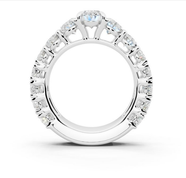 Oval Lab-Grown Diamond Graduating Eternity Band