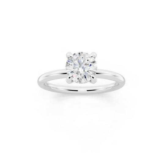 Round Lab-Grown Diamond Solitaire Ring
